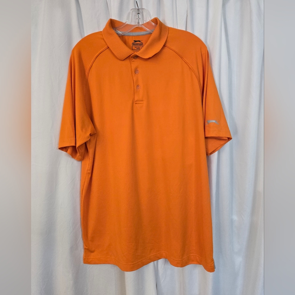 Slazenger Orange Performance Golf Polo Shirt Size L